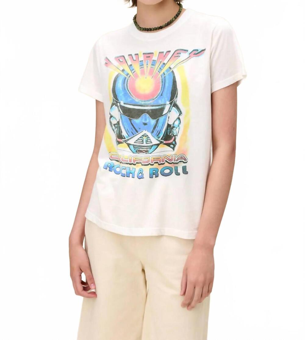 NEW DAYDREAMER women's journey california encore tee in white